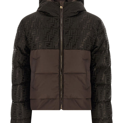 Fendi Brown Cotton Full-Length Jacket