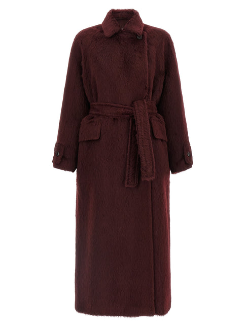 Max Mara Bordeaux Wool Coat