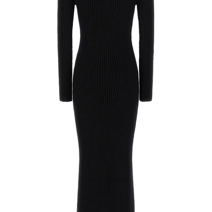 Max Mara Black Wool Long Dress