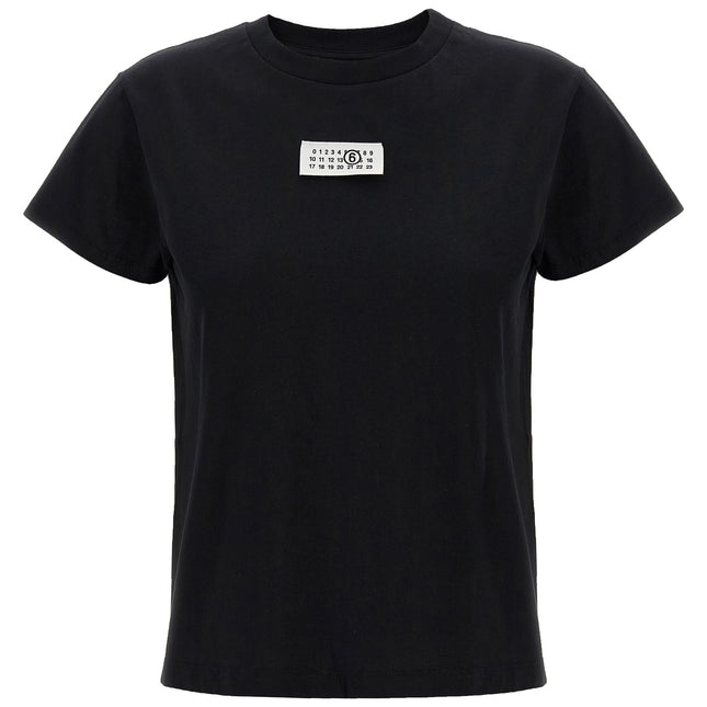 MM6 Maison Margiela Black Cotton T-Shirt