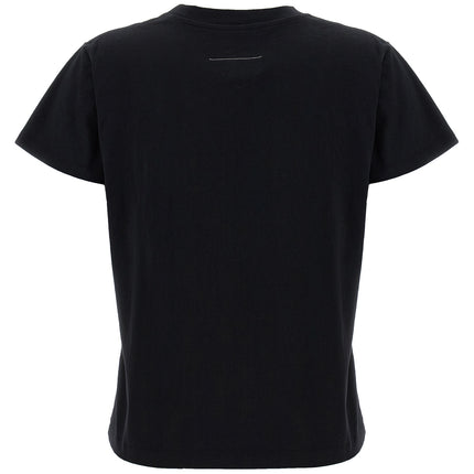 MM6 Maison Margiela Black Cotton T-Shirt