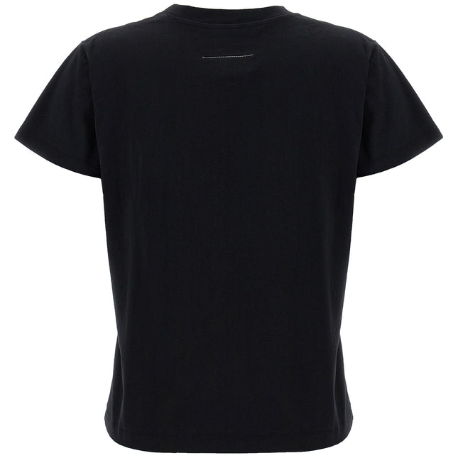 MM6 Maison Margiela Black Cotton T-Shirt
