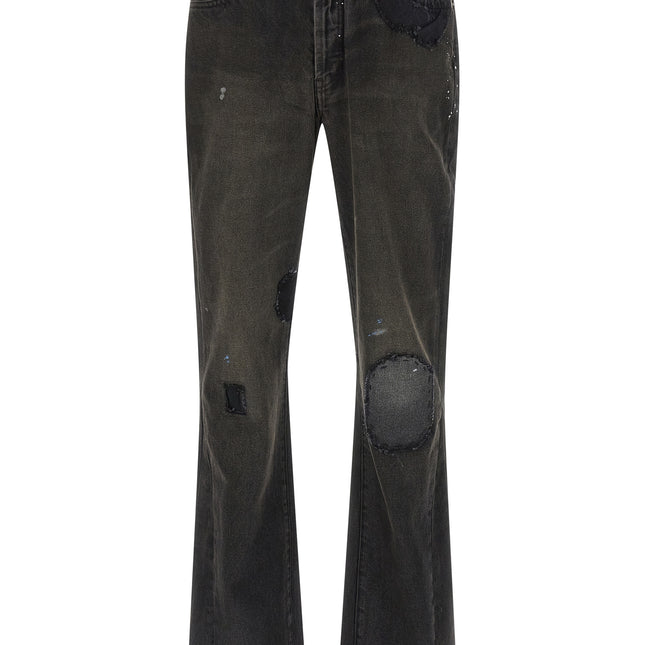 GALLERY DEPT. Black Cotton Flared Jeans