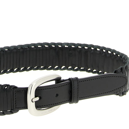 Golden Goose Black Cowhide Regular Belt