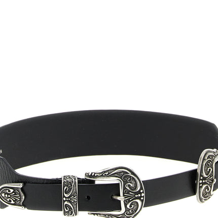 Golden Goose Black Cowhide Regular Belt
