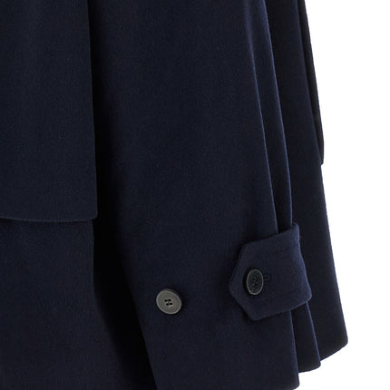 Alberto Biani Blue Virgin Wool Coat