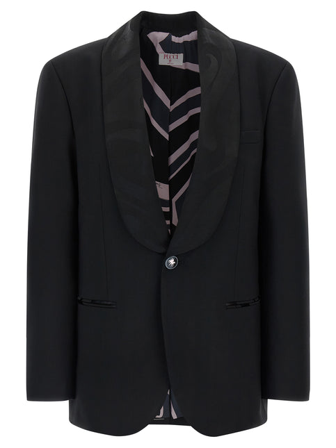 Emilio Pucci Black Virgin Wool Blazer