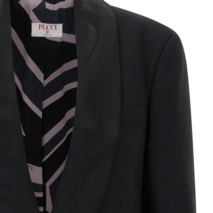 Emilio Pucci Black Virgin Wool Blazer