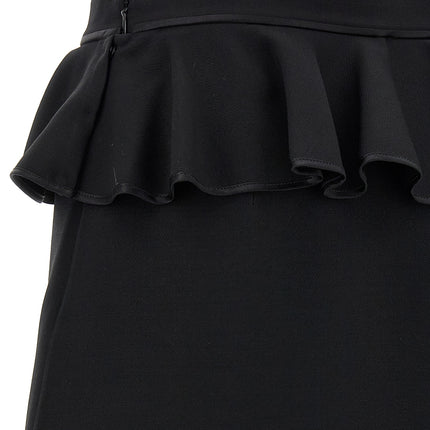 Valentino Garavani Black Virgin Wool Long Skirt