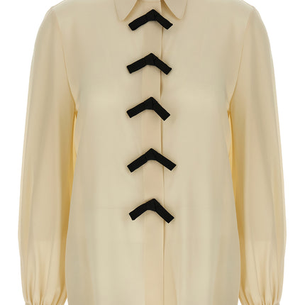 Valentino Garavani Beige Silk Blouse
