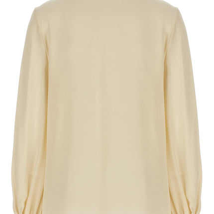 Valentino Garavani Beige Silk Blouse