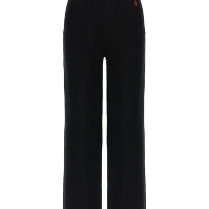 PERFECT MOMENT Black Merino Wool Casual Pants
