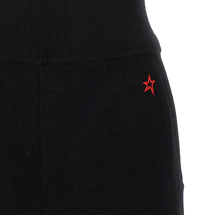 PERFECT MOMENT Black Merino Wool Casual Pants