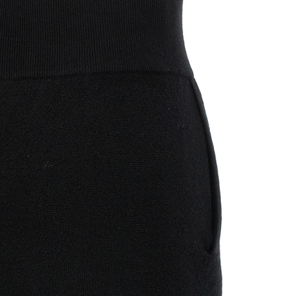 PERFECT MOMENT Black Merino Wool Casual Pants