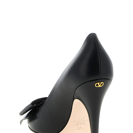 Valentino Garavani Black Calfskin High Heel Pumps
