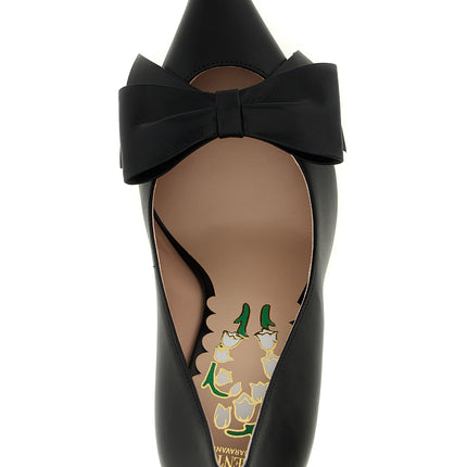 Valentino Garavani Black Calfskin High Heel Pumps