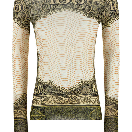 Jean Paul Gaultier Multicolor Polyamide Long Sleeve T-Shirt