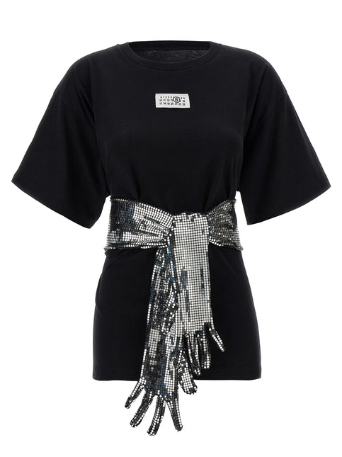 MM6 Maison Margiela Black Cotton T-Shirt
