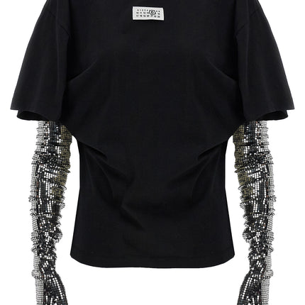 MM6 Maison Margiela Black Cotton T-Shirt