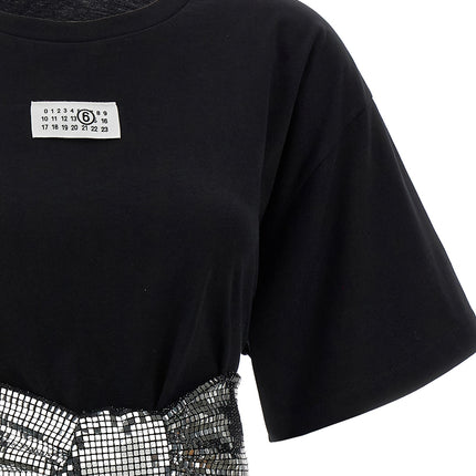 MM6 Maison Margiela Black Cotton T-Shirt