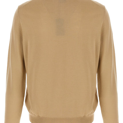 Hugo Boss Beige Virgin Wool Cardigan