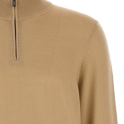 Hugo Boss Beige Virgin Wool Cardigan