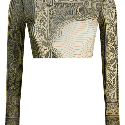 Jean Paul Gaultier Multicolor Polyamide Long Sleeve T-Shirt