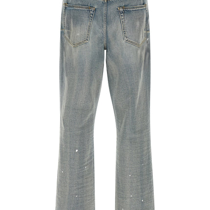 PURPLE Blue Cotton Straight-Leg Jeans