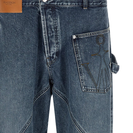 J.W.Anderson Blue Cotton Jeans Denim