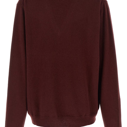 Maison Margiela Bordeaux Virgin Wool Cardigan