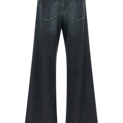 Diesel Blue Cotton Flared Jeans