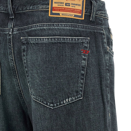 Diesel Blue Cotton Flared Jeans