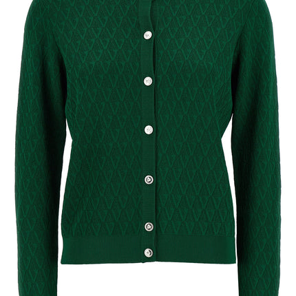 Versace Bicolor Viscose Cardigan