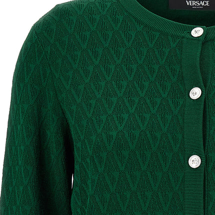 Versace Bicolor Viscose Cardigan