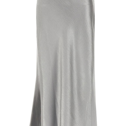 Tory Burch Gray Polyester Midi Skirt