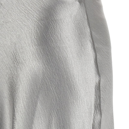 Tory Burch Gray Polyester Midi Skirt