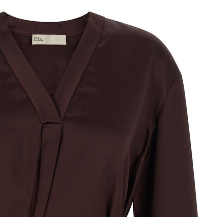 Tory Burch Bordeaux Viscose Blouse
