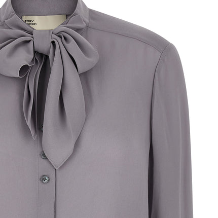 Tory Burch Gray Viscose Blouse