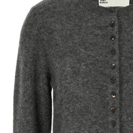 Tory Burch Gray Cashmere Cardigan