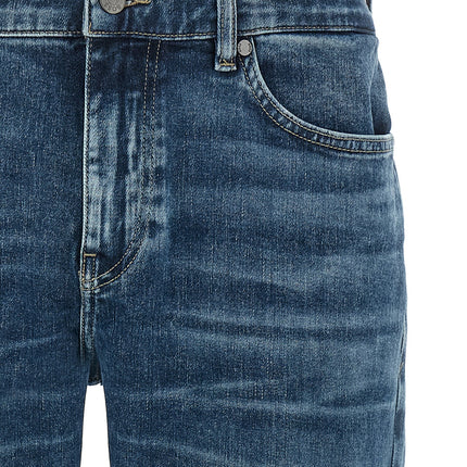 Hugo Boss Blue Cotton Skinny Jeans