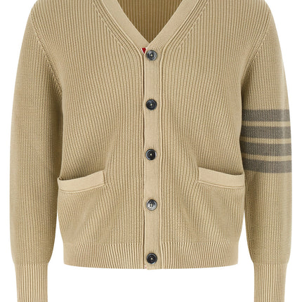 Thom Browne Beige Cotton Cardigan