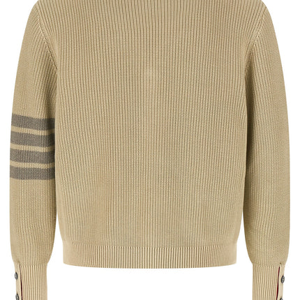 Thom Browne Beige Cotton Cardigan