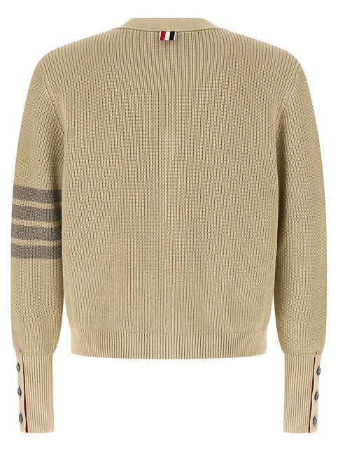 Thom Browne Beige Cotton Cardigan