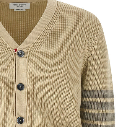 Thom Browne Beige Cotton Cardigan