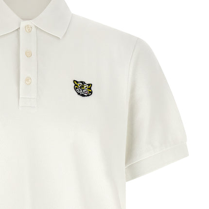 Kenzo White Cotton Polo Shirt