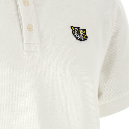 Kenzo White Cotton Polo Shirt