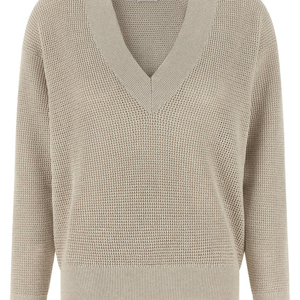Brunello Cucinelli Beige Cotton Cardigan