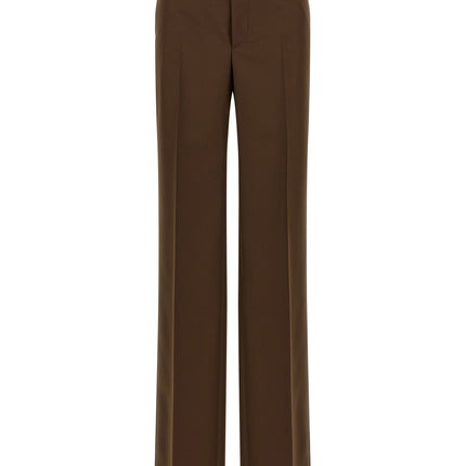 Gucci Brown Polyester Dress Pants