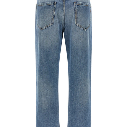 Brunello Cucinelli Blue Cotton Straight-Leg Jeans