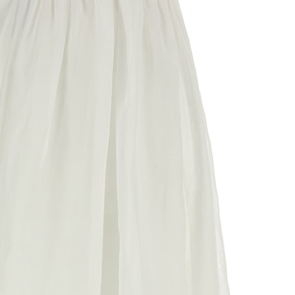 Brunello Cucinelli White Cotton Mini Skirt